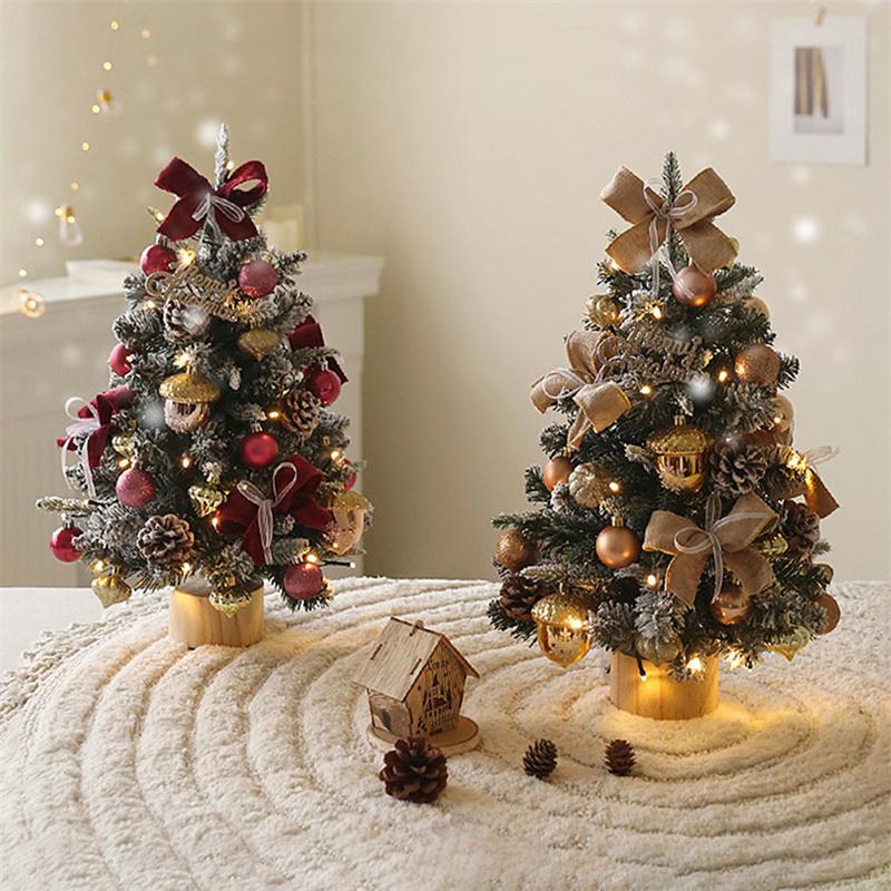 クリスマスツリー 45cm 60cm 90cm ミニサイズ 卓上 玄関 クリスマス飾り LEDイルミネーション オーナメント 簡単な組立品 飾り 部屋 商店 プレゼント新作人気