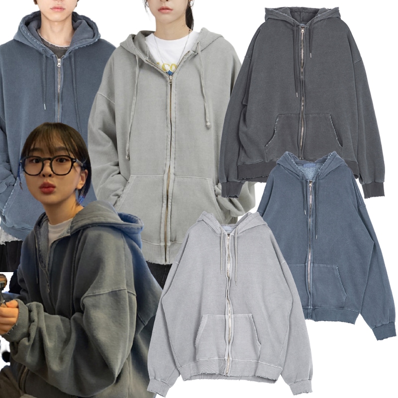 RAU VINTAGE DYING HOODIE ZIP-UP (NCT DREAM 着用)