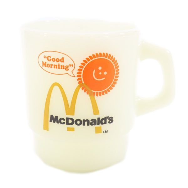 ファイヤーキング 60s 70s USA製 アンカーホーキング ミルクガラス マクドナルド ヴィンテージ マグカップ ホワイト系 Fire-King オールド メンズ 8,584円