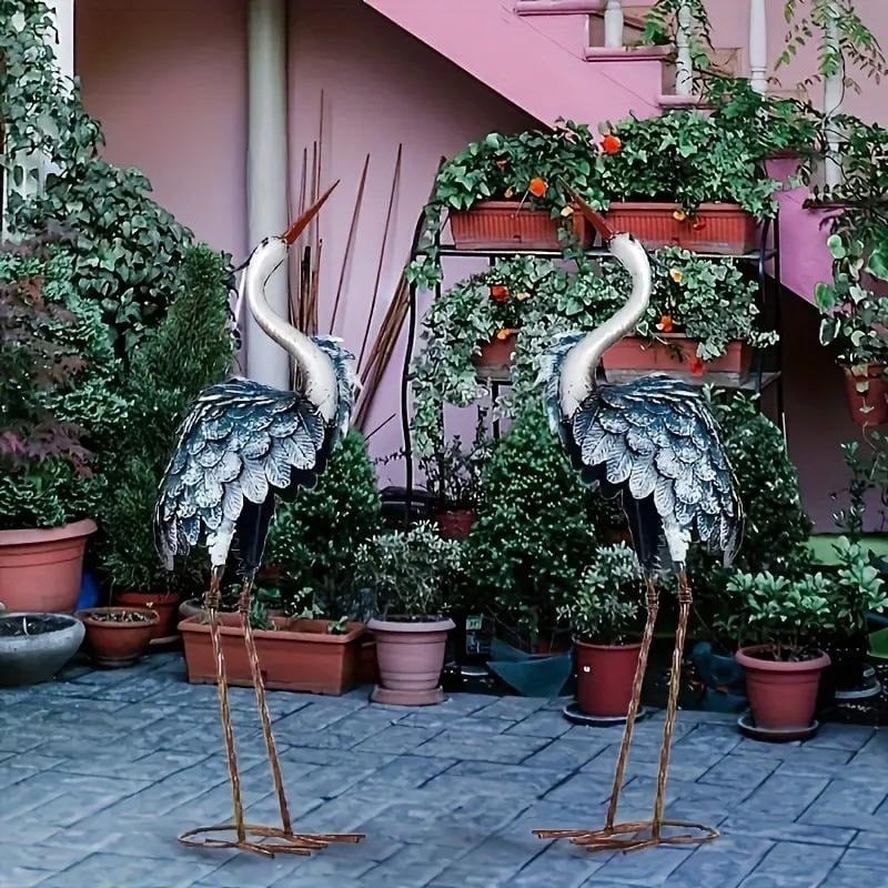 ガーデンオブジェ 鳥 置物 おしゃれ オブジェ モダン 庭の装飾 ガーデンオブジェ 鳥 置物 ポリレジン おしゃれ オブジェ モダン