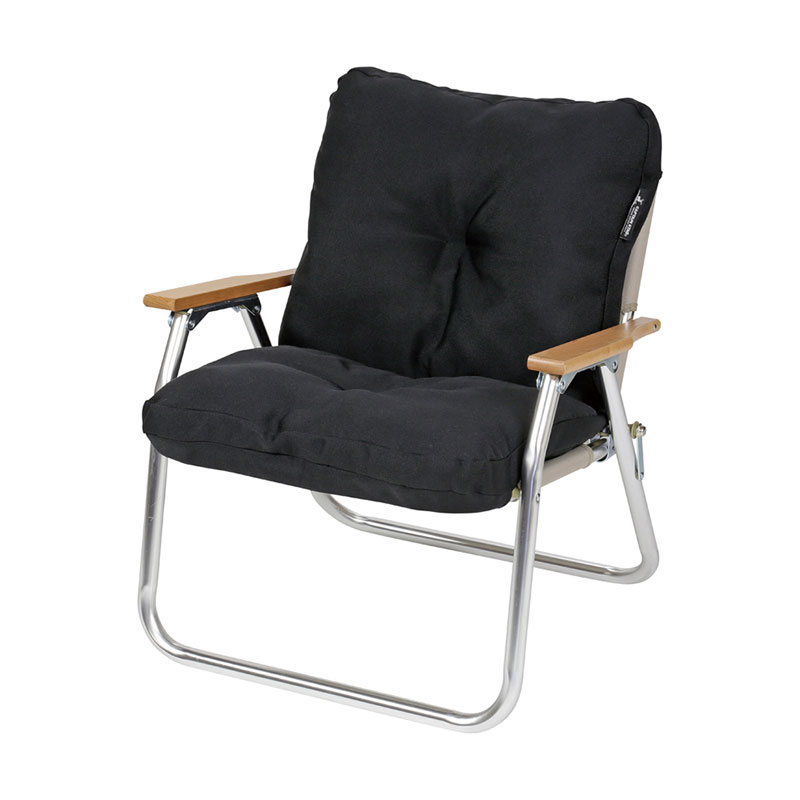 アルミソロベンチ用 リラックスクッションカバー （ブラック） トレッキング キャンプ用品 テーブル チェア (UC1802)