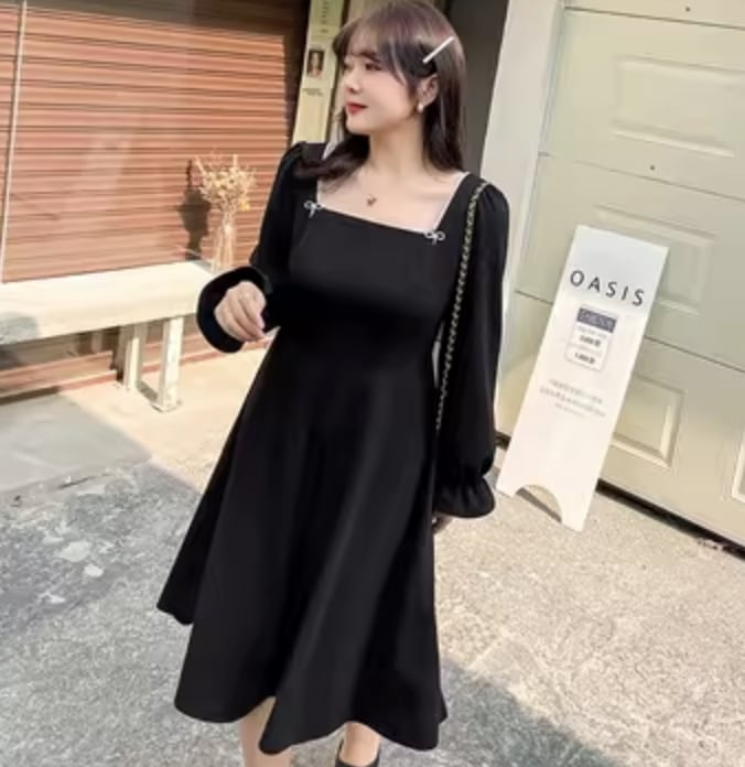 ワンピース デート フレアワンピース 袖あり 長袖 かわいい 大人可愛い きれいめ シンプル カジュアル 大人 上品 おしゃれ お洒落 主役級 存在感 春 秋 10代 20代 30代 レディース 7,370円