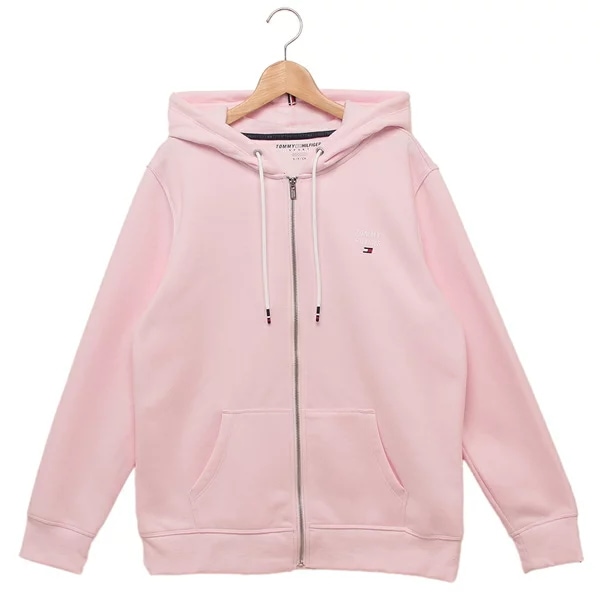 パーカー フーディー スウェット フルジップ ジャケット ピンク レディース TOMMY HILFIGER TP45178J PPINK