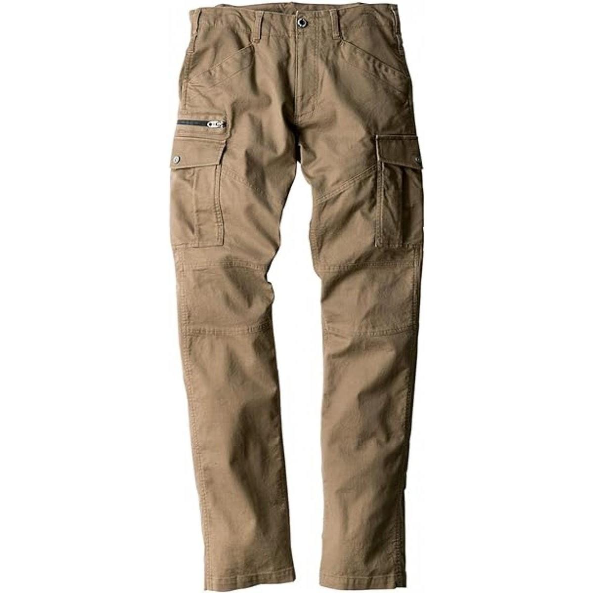 コーコス信岡 GLADIATOR ストレッチ コードピケ カーゴパンツ サンド 4L GA-3915 ワークウェア 作業着 秋冬用 マルチポケット コインポケット カラビナ