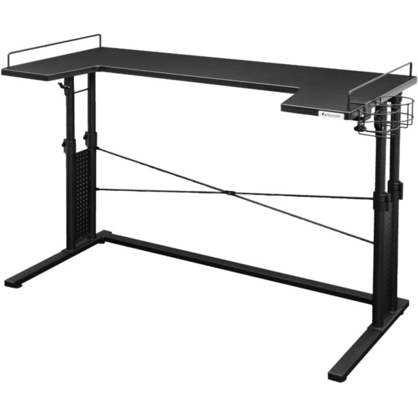 Bauhutte バウヒュッテ BHD-1200BD-BK ベッドデスク ブラック 昇降式 幅120奥行50cm メーカー直送