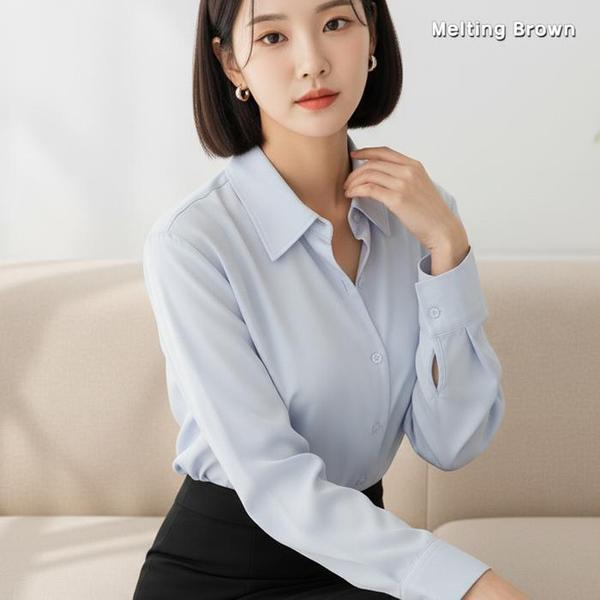 女性長袖シャツブラウス IT78