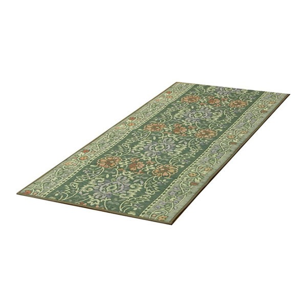 1080420126206 純国産 い草廊下敷き マット Fビビアン グリーン 約80×340cm ウレタン メーカー直送 13,003円