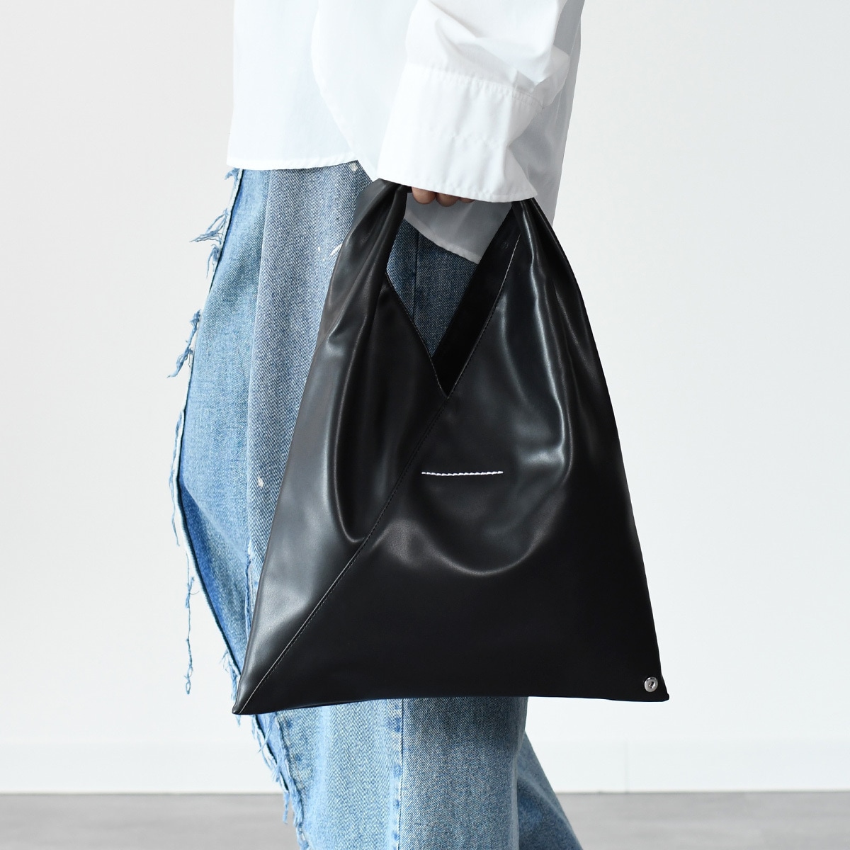 MM6 Maison Margiela エムエム6 メゾン・マルジェラ JAPANESE トートバッグ ハンドバッグ ブラック S54WD0043P4313 人気 おすすめ