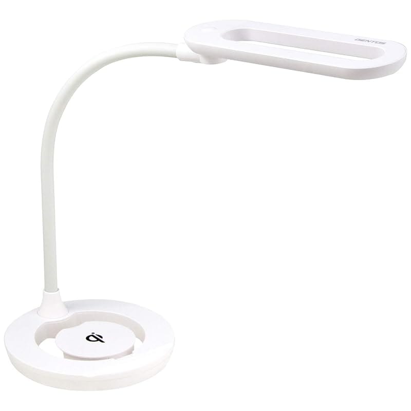 即納：GENTOS(ジェントス) LEDデスクライト 目にやさしい 卓上 スタンドライト 600ルーメン ルミサス ホワイト DK-R103WH 5,384円