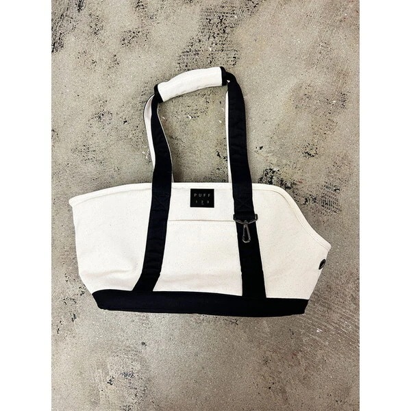 PUFF pet carry canvas tote L P24004-15 ブラック ペットキャリー