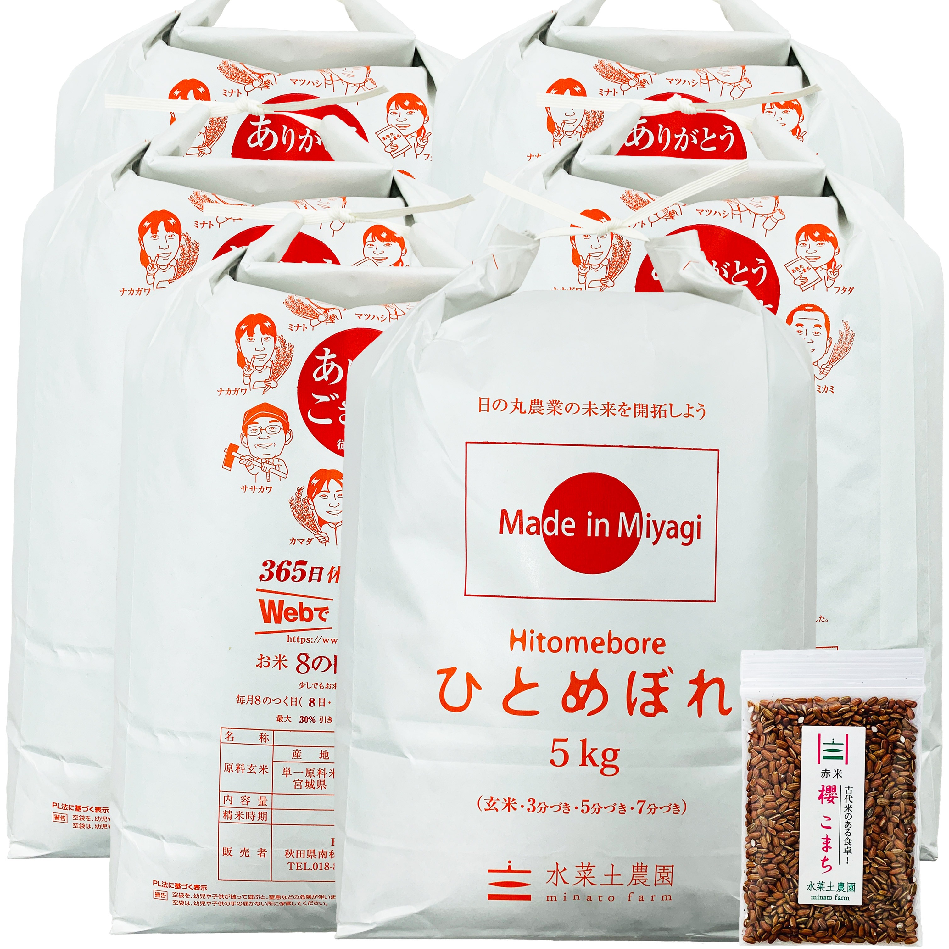 令和3年宮城県産ひとめぼれ玄米30キロ