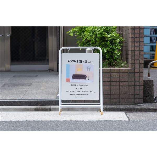 サインボード ホワイト （約W45xD36xH70cm） 完成品