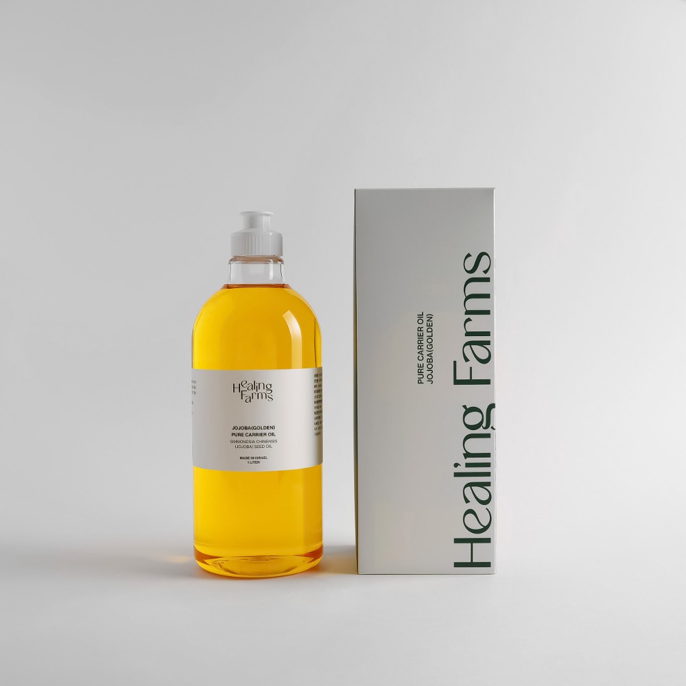 イスラエル 非精製天然ゴールデンホホバオイル クレンジング/ボディオイル 1000ml