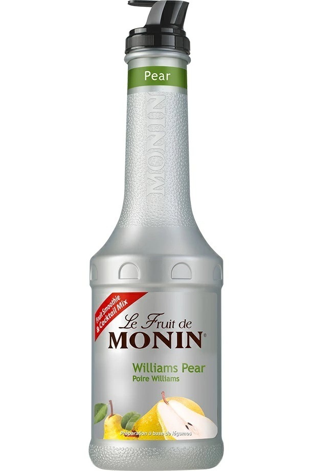 MONIN モナン ウィリアムズペア (洋ナシ) フルーツミックス ペット 1000ml 1L8本【ご注文は8本まで同梱可能】ノンアルコール シロップ
