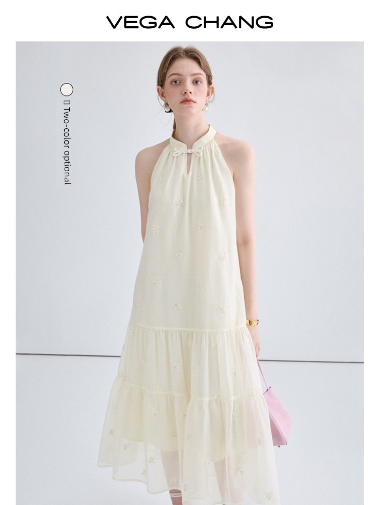 ドレス サマー フレンチ ホルターネック