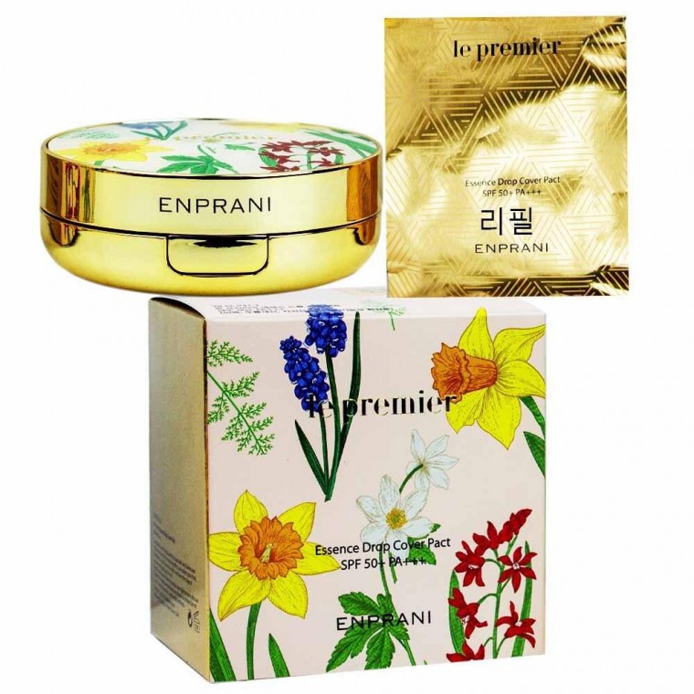 엔프라니 르 프리미어 에센스 드롭 커버 팩트 21호 SPF50 PA
