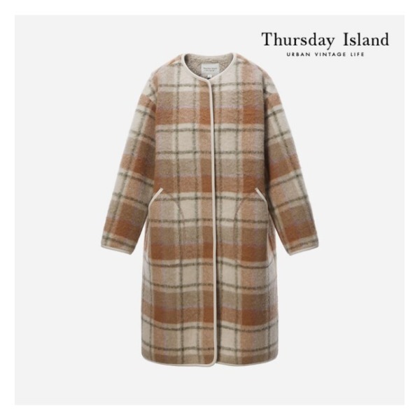 Thursday Island ダンブル ミックス チェック コート(T226MCT134W)