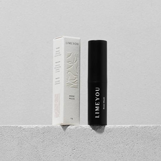ライムユーローズムスク固形香水3g