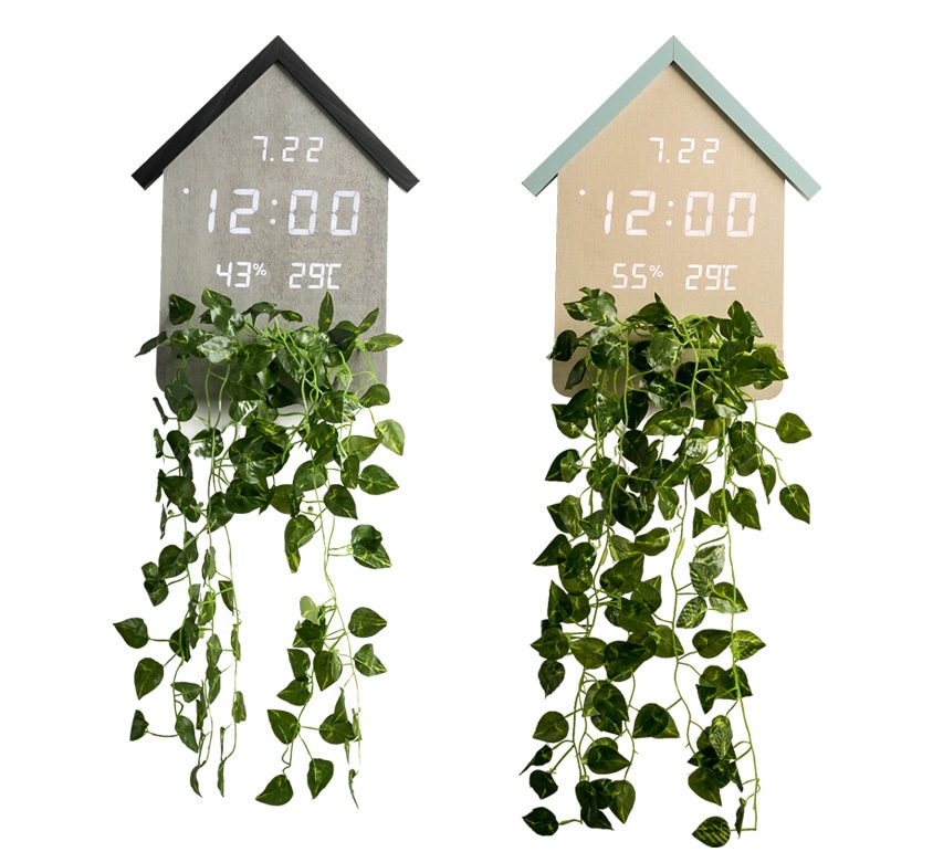 インテリアLED壁掛け時計デジタル音リビング電子時計