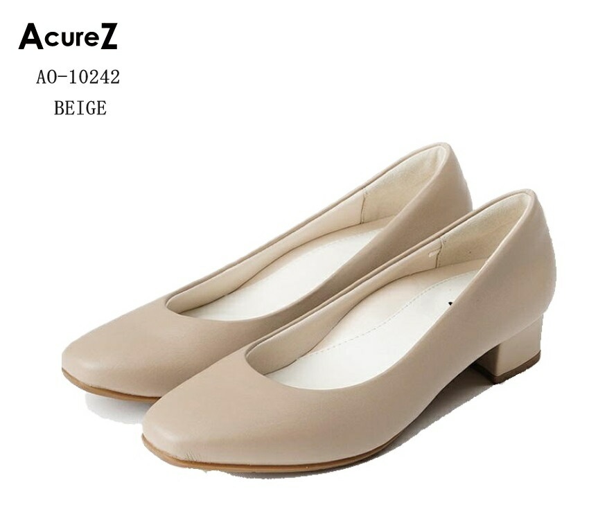 AcureZ(アキュアーズ)AO10242 レディス スリッポンカジュアルパンプス 足ゆび広がるキレイ プレーンパンプス 母趾にやさしい美パンプス 冠婚葬祭にも 6,757円