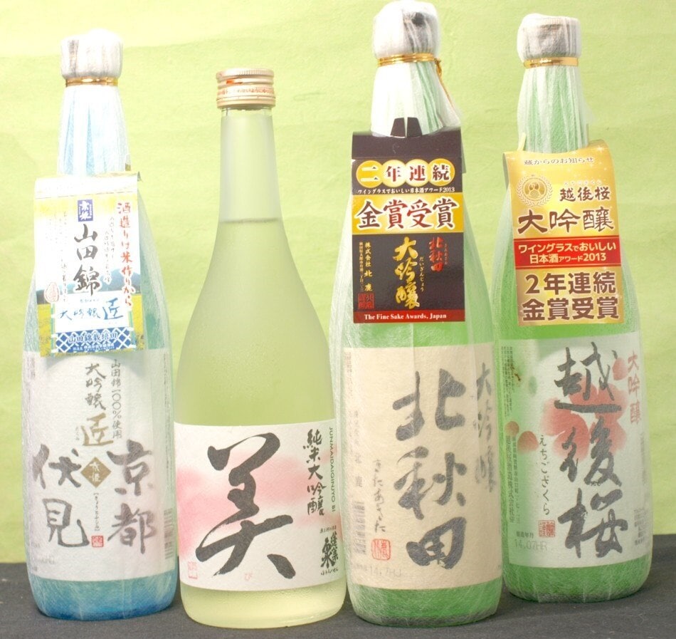 送料無料蓬莱泉純米大吟醸空に匹敵美が入ってる美匠北秋田越後桜大吟醸純米大吟醸飲み比べ720ML4本セ