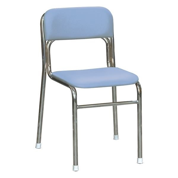 軽量 スタッキングチェア 5脚セット ブルークロムメッキ 幅46cm 重さ4.7kg 日本製 防汚仕様 スチール リブラ チェア