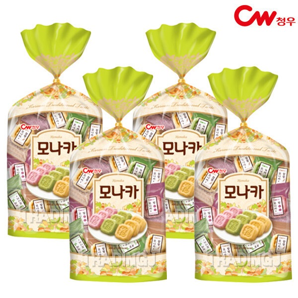 cw 青牛総合 モナカ 400g x4 さつまいも 緑茶 もち米 伝統菓子 韓菓 おやつ