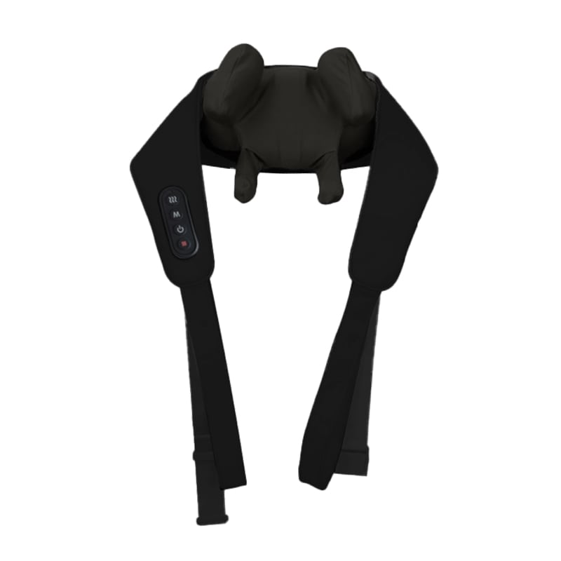 Pure Luxe マッサージャー マッサージ器具 ヒーター付き 軽量 コンパクト ハンズフリー コードレス ブラック EMK-158RG