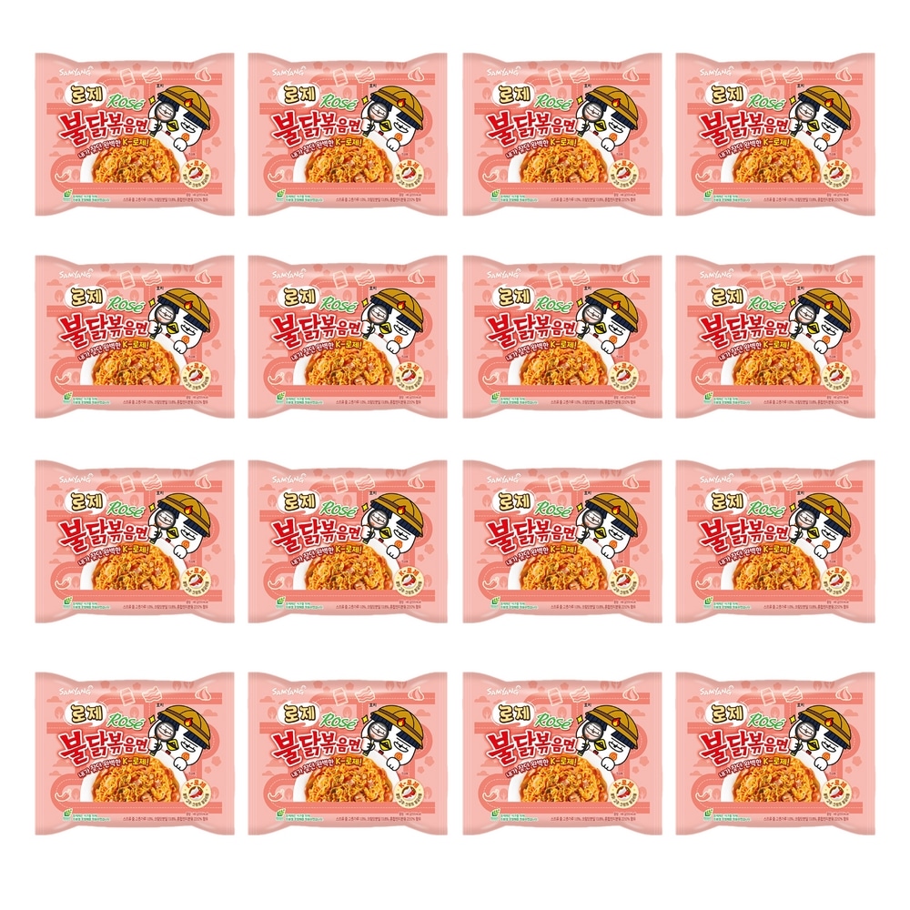 ロゼプルダックポックン麺 140gx16個 ロゼソース 韓国ラーメン