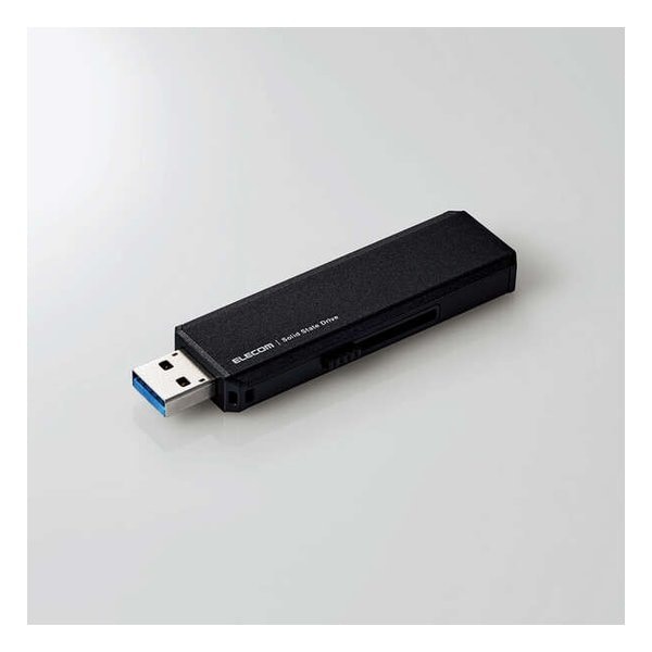 外付けポータブルSSD スライド式 Type-C＆Type-A両対応 500GB ブラック ESD-EWA0500GBK
