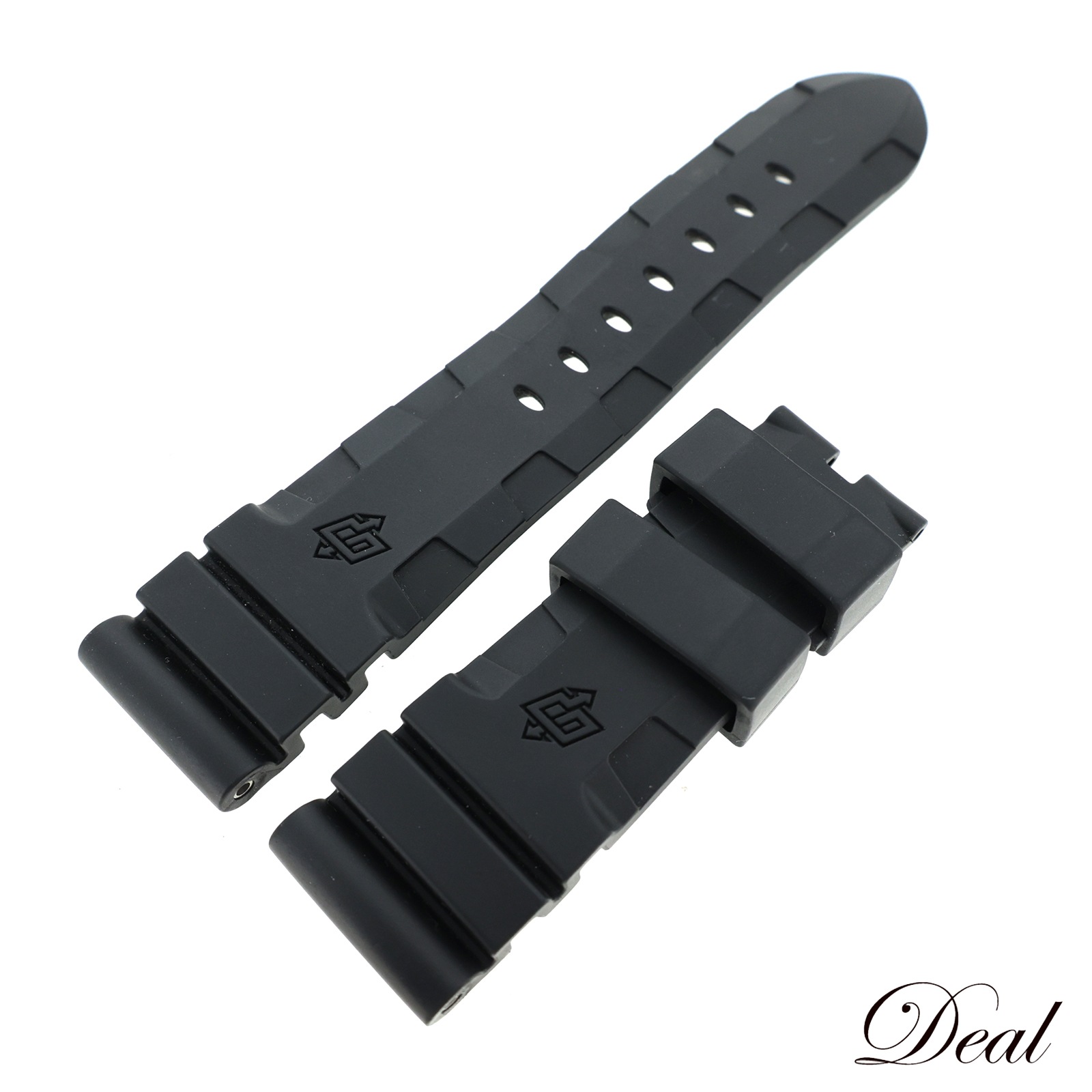 美品 パネライ 純正 ラバーベルト 44mmケース用 ブラック メンズ 時計ベルト