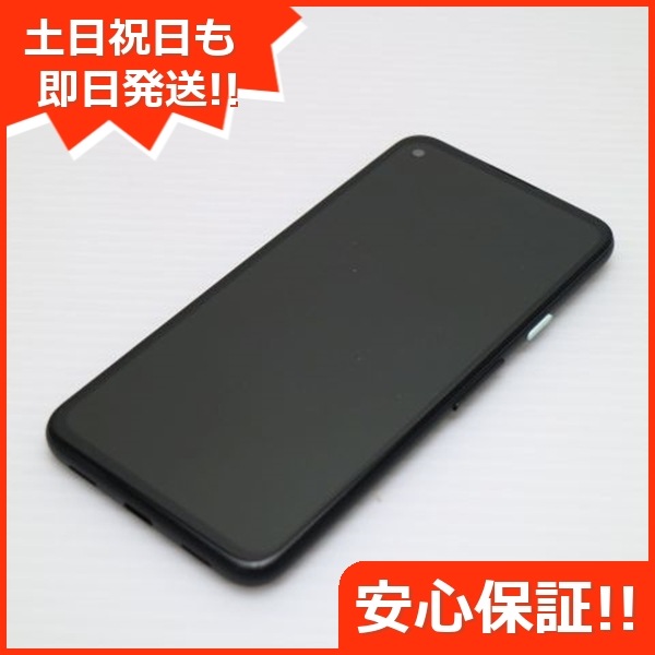 新品同様 SIMフリー Google Pixel 4a ブラック 白ロム 109