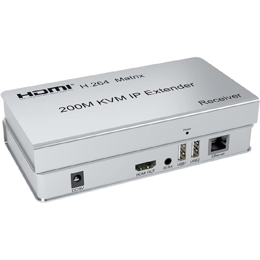 HDMI 200m KVM IP Extender / Seamless 4K Display Over Long Distances / HDMIエクステンダー/ プラグアンドプレイ