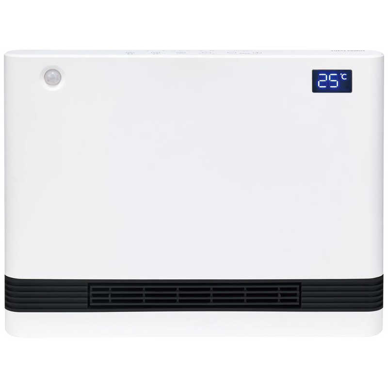 ユアサ　分解して洗えるワイドタイプのセラミックファンヒーター 1200W 人感センサー付き ホワイト　YA-PS1246SGM-W