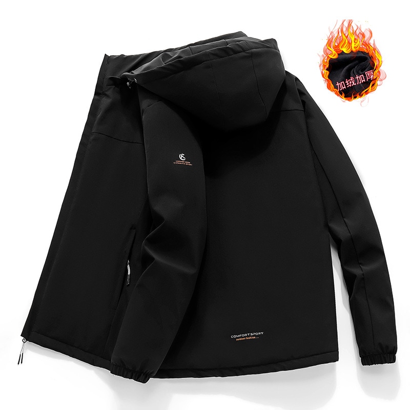 加絨加厚綿入れ男性ラージサイズ保温ジャケット冬コート綿入れミディアム綿入れ男性