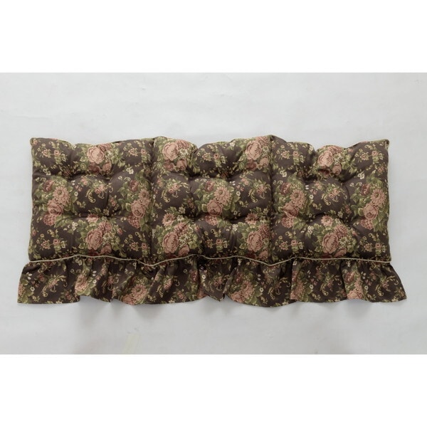 1220900064239 クッション 日本製 洗える 三人掛け ソファ フリル フリーシート エレガント ブラウン 約55×160cm メーカー直送