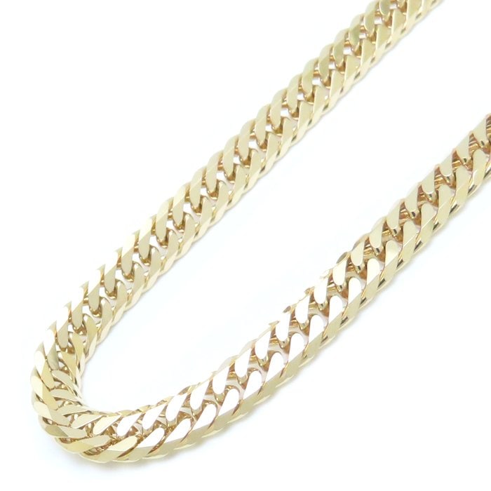 喜平ネックレス K18YG イエローゴールド 6面 ダブル 50cm 30.6g/76032【中古】