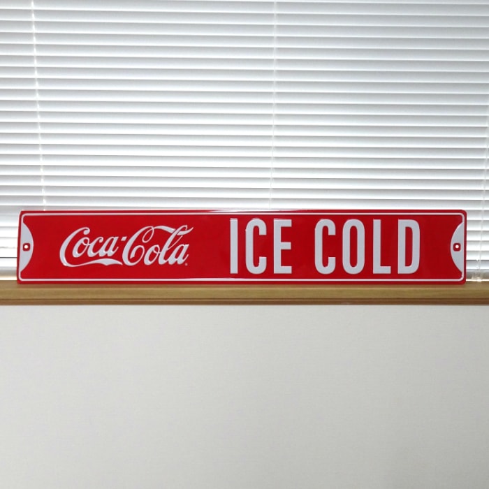 ブリキ看板 コカコーラ アンティーク ガレージ ストリートサイン プレート ロゴ 壁飾り 正規ライセンス品 アメリカン 雑貨 インテリア おしゃれ 可愛い サーファー カフェ 店舗