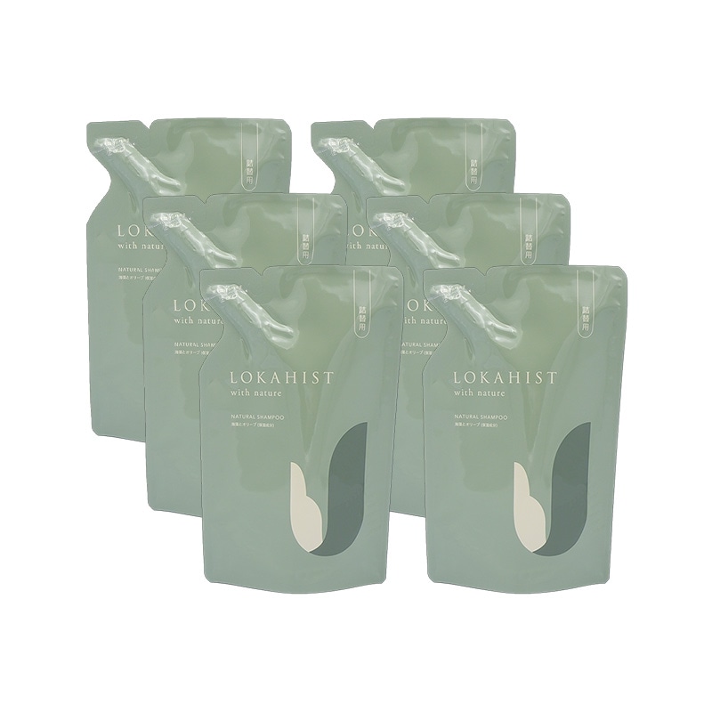 ロカヒストBMシャンプー 詰替用 280ml 6本セット ノンシリコンシャンプー 植物由来 ノンシリコン リンス不要 全身洗える 保湿 オールインワンシャンプー