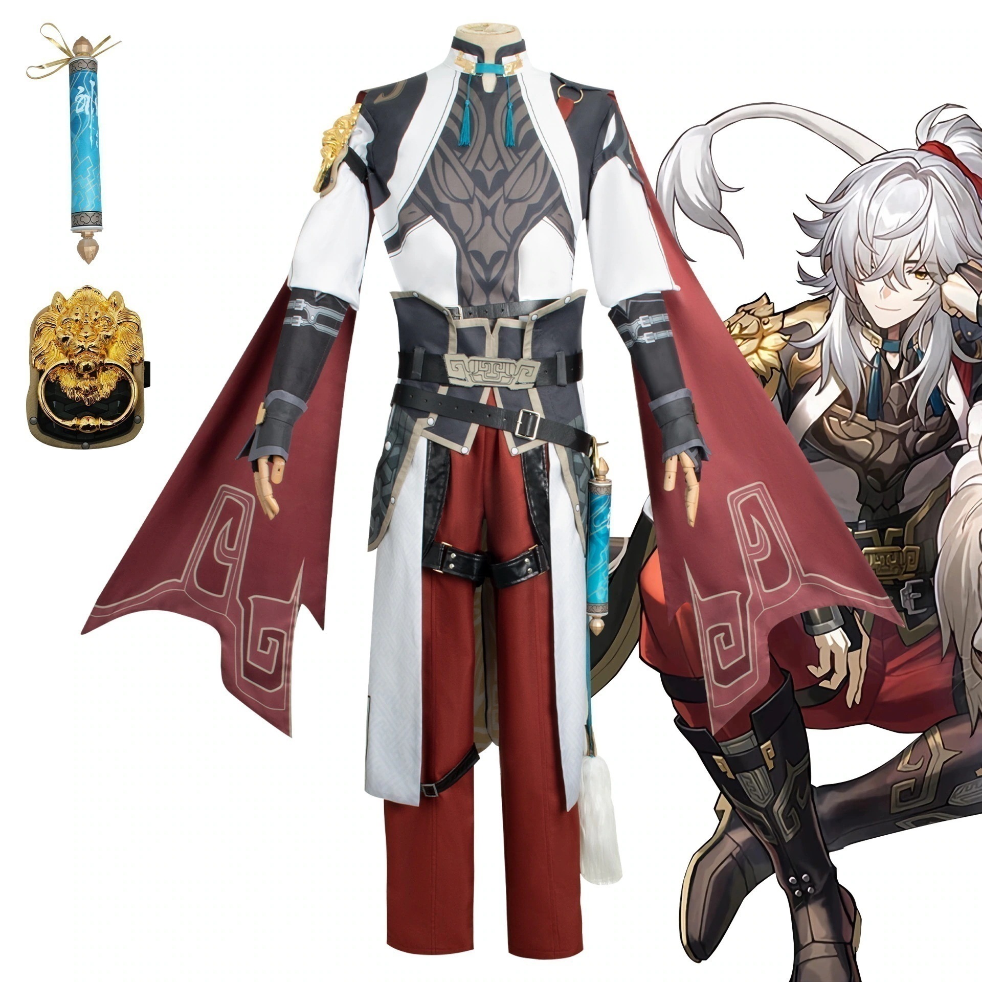 景元cos服崩壊星穹鉄道仙舟羅浮雲騎将軍コスプレゲームセット