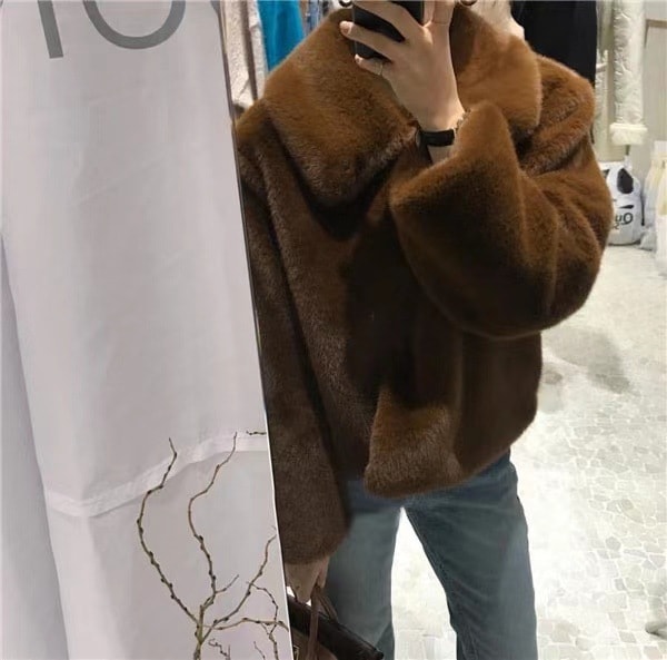 超人気 ファーコート レディース 毛皮コート ショートコート ラビット ウサギ毛皮 フェイクファー ジャケット おしゃれ 上着 暖かい 防寒 秋冬 ファッション 冬新作