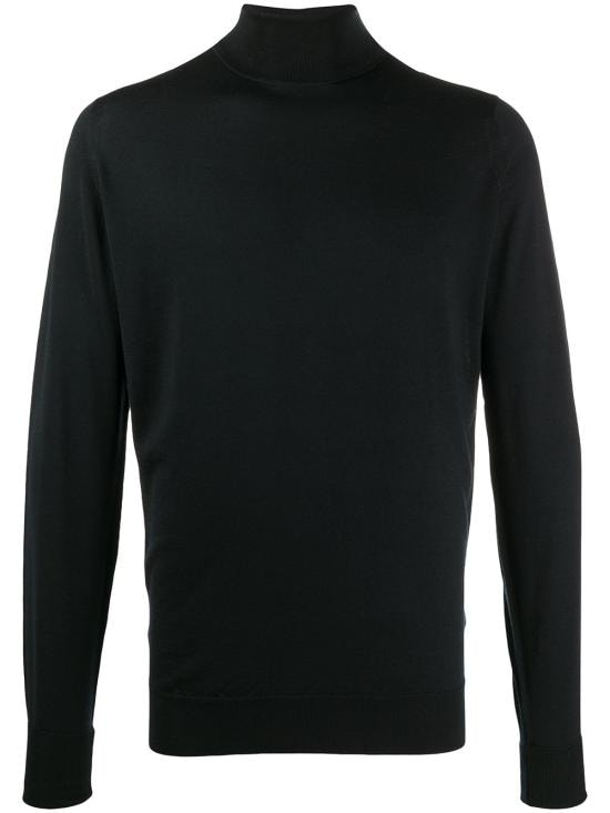 JOHN SMEDLEY Men Turtle Neck RICHARDS BLACK
