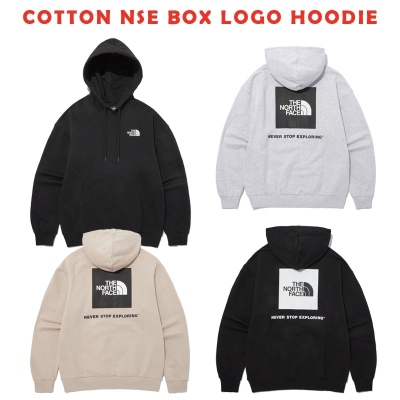 韓国正規品保証 関税負担なし NM5PP42A COTTON NSE BOX LOGO HOODIEデイリー 基本 着装 男子 女子 人気 韓国 ファッション 男女共用 アウトドア