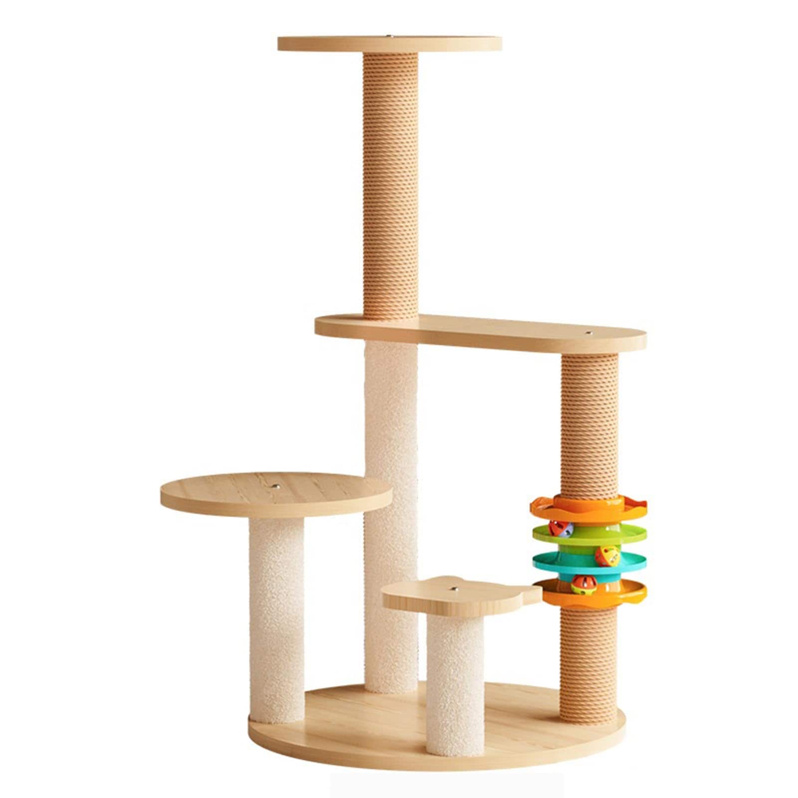 MamyPets キャットタワー 猫タワー キャットタワー 木製 キャットタワー スリムキャットタワー 大型猫用キャットタワー ミニ キャットタワー 宇宙船猫 キャットタワー キャットツリー