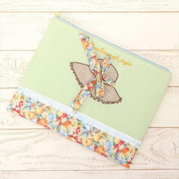 ポーチ レディースバッグ レディースファッション リゾート アップリケ Bigポーチ おしゃれ スマ