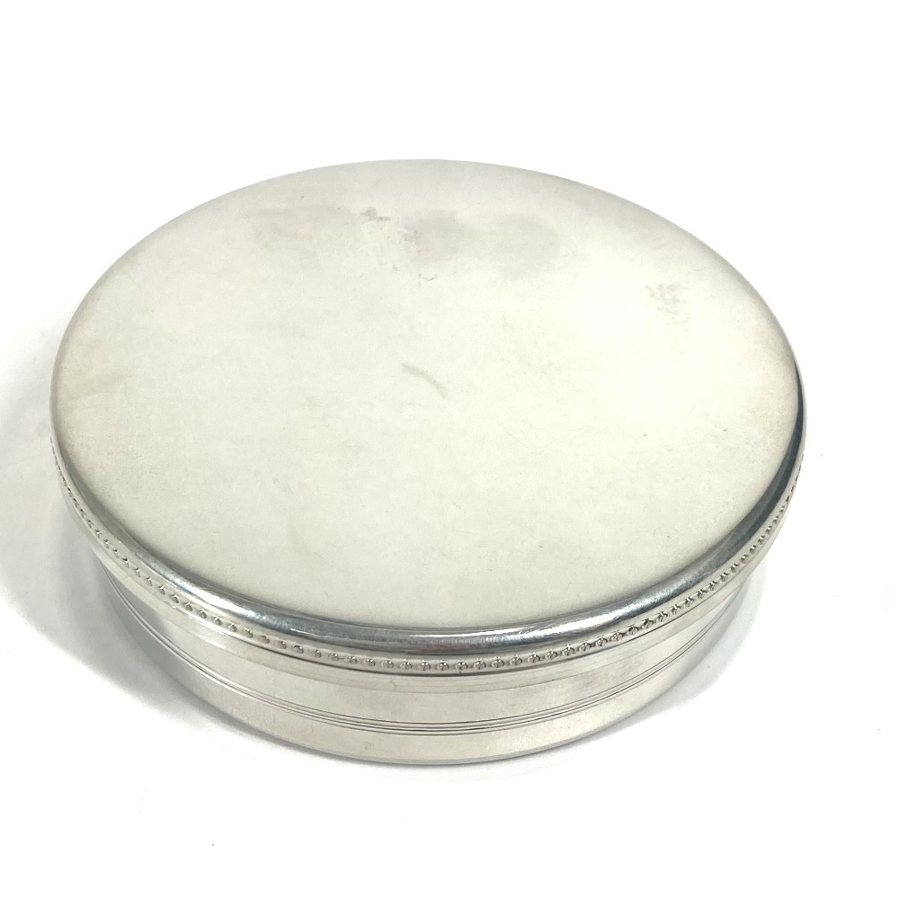 小物入れ ロゴ ラウンド ポーチ インテリア マルチケース 金属 シルバー 20,592円