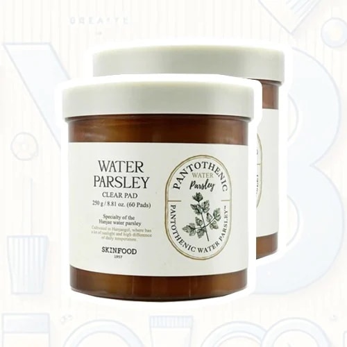 パントテニック ウォーターパセリ クリアパッド 250g 60枚 x2 / 角質ケア / 保湿 / 低刺激 /