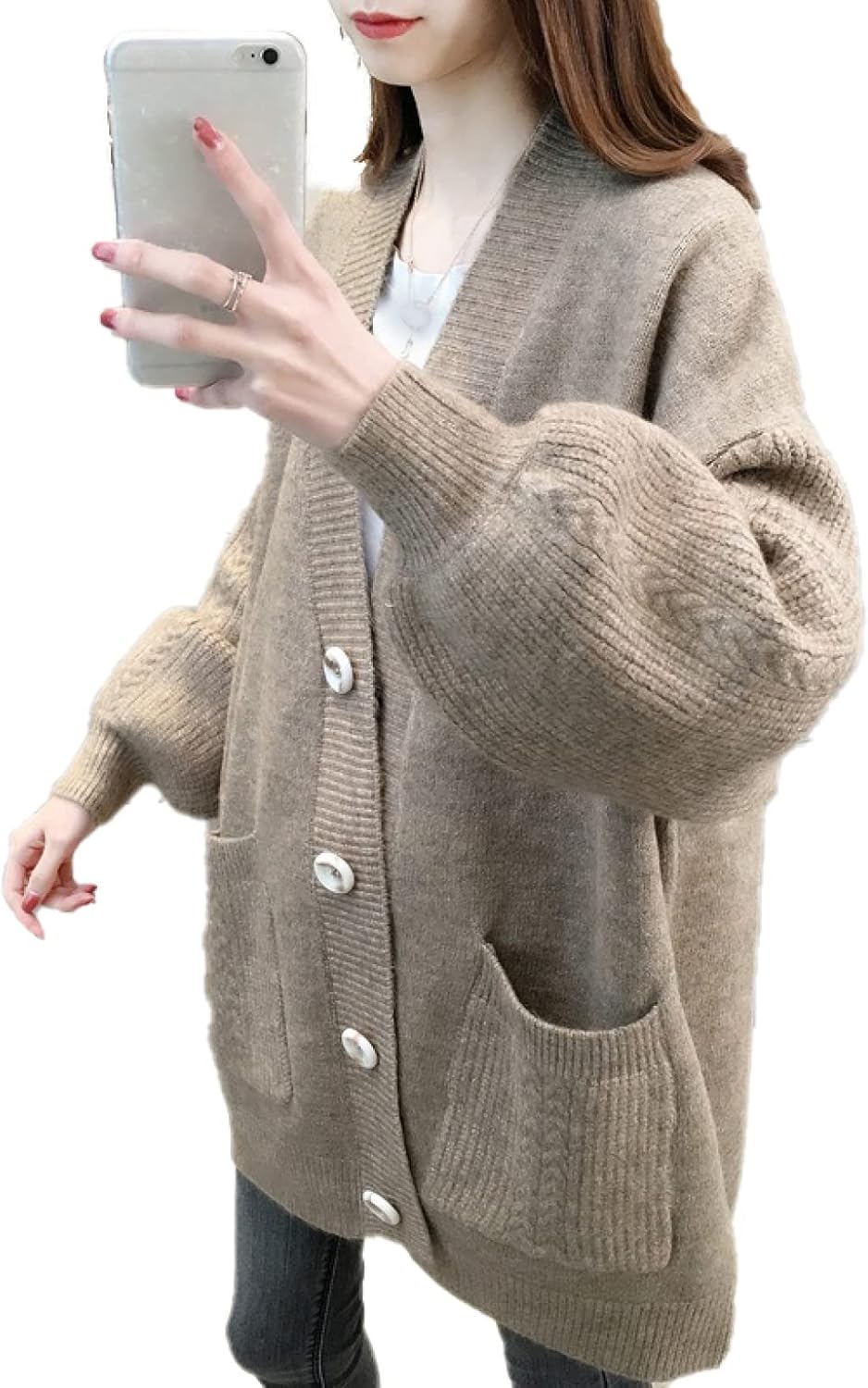 レディース カーディガン ニット セーター トッパーカーディガン シンプル アウター トップス カジュアル おしゃれ きれいめ モコモコ ニットセーター お出掛け 普段使い デート