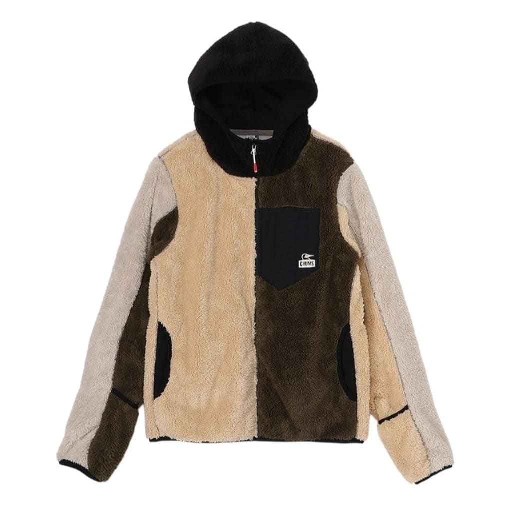 [チャムス] フリースジャケット Bonding Fleece Zip Parka レディース Olive Crazy L