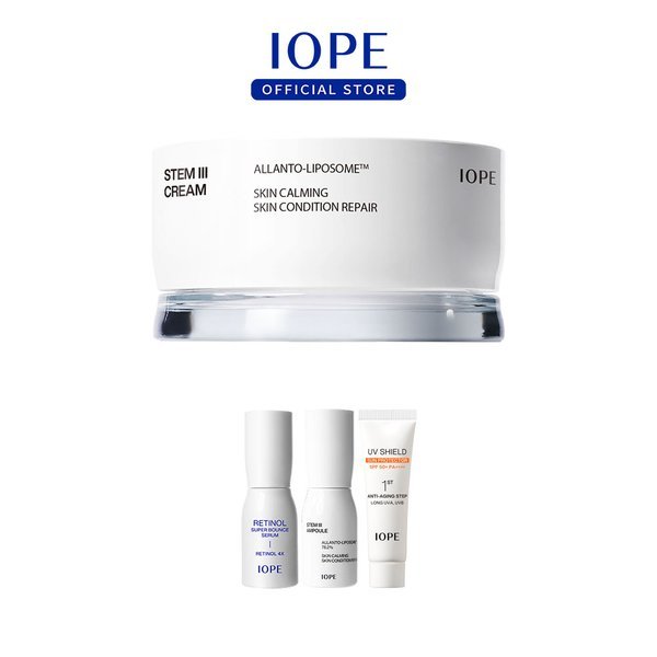 ステム3クリーム 50ml(+ステムアンプル10ML+日焼け止め10ML+レチノールセラム10ML追加贈呈)